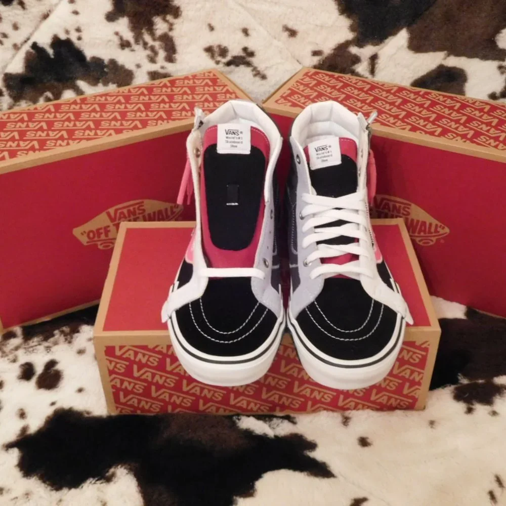Vans Reissue Sk8-Hi Cap Black/Azalea Pink - Picture 2 of 8